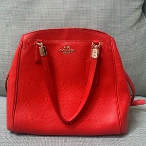 Red Coach Tote